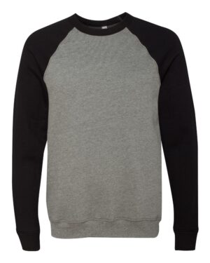 BELLA + CANVAS Unisex Sponge Fleece Raglan Crewneck Sweatshirt - Image 85