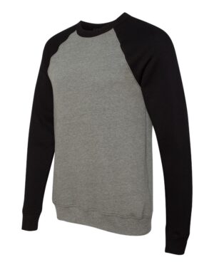 BELLA + CANVAS Unisex Sponge Fleece Raglan Crewneck Sweatshirt - Image 86