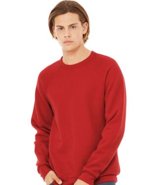 BELLA + CANVAS Unisex Sponge Fleece Raglan Crewneck Sweatshirt - Image 229