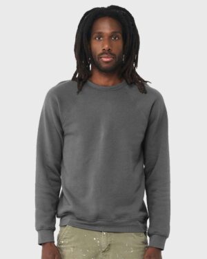 BELLA + CANVAS Unisex Sponge Fleece Raglan Crewneck Sweatshirt - Image 10