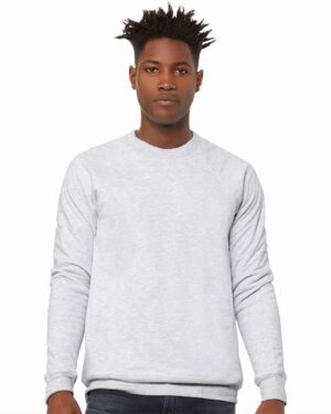 BELLA + CANVAS Unisex Sponge Fleece Raglan Crewneck Sweatshirt - Image 4