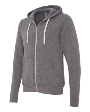 BELLA + CANVAS Unisex Triblend Sponge Fleece Full-Zip Hoodie Sweatshirt - Image 8