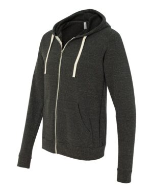 BELLA + CANVAS Unisex Triblend Sponge Fleece Full-Zip Hoodie Sweatshirt - Image 5