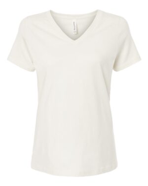 BELLA + CANVAS Women’s Relaxed Jersey V-Neck Tee - Image 73