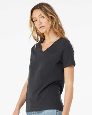 BELLA + CANVAS Women’s Relaxed Jersey V-Neck Tee - Image 14