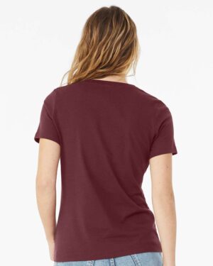 BELLA + CANVAS Women’s Relaxed Jersey V-Neck Tee - Image 24