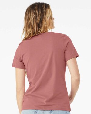 BELLA + CANVAS Women’s Relaxed Jersey V-Neck Tee - Image 30