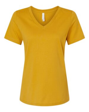 BELLA + CANVAS Women’s Relaxed Jersey V-Neck Tee - Image 37