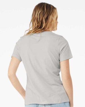BELLA + CANVAS Women’s Relaxed Jersey V-Neck Tee - Image 63