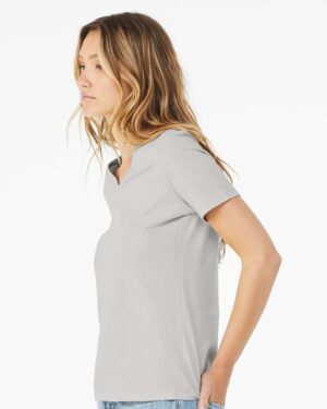 BELLA + CANVAS Women’s Relaxed Jersey V-Neck Tee - Image 62