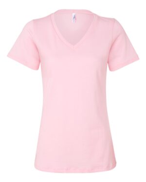 BELLA + CANVAS Women’s Relaxed Jersey V-Neck Tee - Image 52
