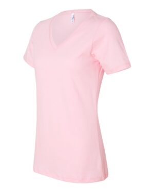 BELLA + CANVAS Women’s Relaxed Jersey V-Neck Tee - Image 53