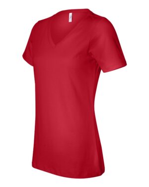BELLA + CANVAS Women’s Relaxed Jersey V-Neck Tee - Image 56