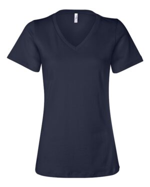 BELLA + CANVAS Women’s Relaxed Jersey V-Neck Tee - Image 49