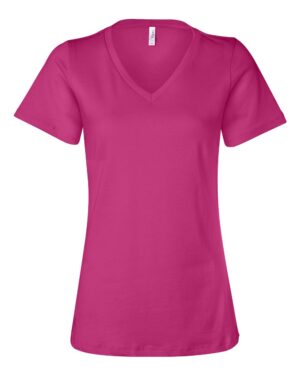 BELLA + CANVAS Women’s Relaxed Jersey V-Neck Tee - Image 4