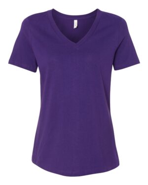 BELLA + CANVAS Women’s Relaxed Jersey V-Neck Tee - Image 64