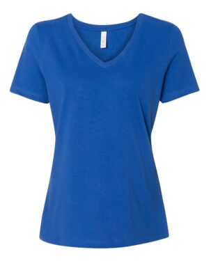 BELLA + CANVAS Women’s Relaxed Jersey V-Neck Tee - Image 67