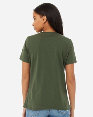BELLA + CANVAS Women’s Relaxed Jersey V-Neck Tee - Image 36