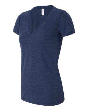 BELLA + CANVAS Women’s Triblend Deep V-Neck Tee - Image 14