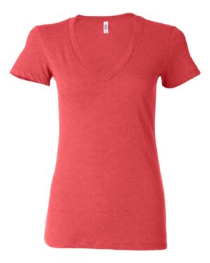 BELLA + CANVAS Women’s Triblend Deep V-Neck Tee - Image 16