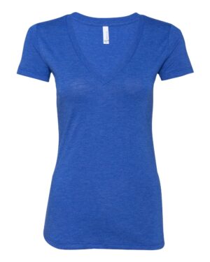 BELLA + CANVAS Women’s Triblend Deep V-Neck Tee - Image 19