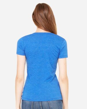 BELLA + CANVAS Women’s Triblend Deep V-Neck Tee - Image 24