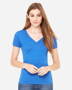BELLA + CANVAS Women’s Triblend Deep V-Neck Tee - Image 22