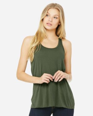 BELLA + CANVAS Women's Flowy Racerback Tank - Image 79
