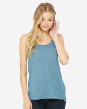 BELLA + CANVAS Women's Flowy Racerback Tank - Image 43