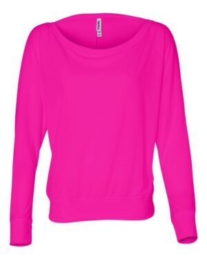 BELLA + CANVAS Women’s Flowy Off Shoulder Long Sleeve Tee - Image 10