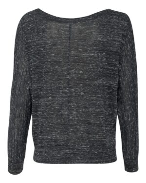 BELLA + CANVAS Women’s Flowy Off Shoulder Long Sleeve Tee - Image 3