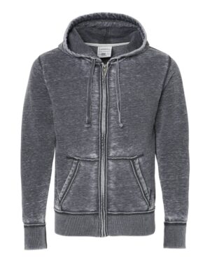 J. America Men's Vintage Zen Fleece Full-Zip Hooded Sweatshirt - Image 7