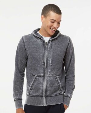 J. America Men's Vintage Zen Fleece Full-Zip Hooded Sweatshirt - Image 10