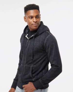 J. America Men's Vintage Zen Fleece Full-Zip Hooded Sweatshirt - Image 20