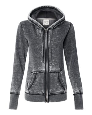 J. America Women's Zen Fleece Full-Zip Hooded Sweatshirt - Image 7