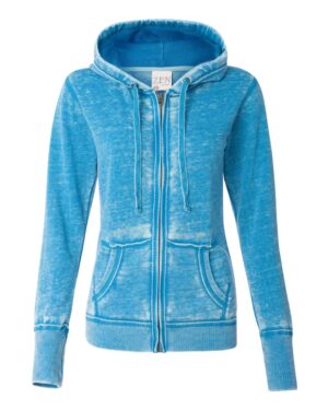 J. America Women's Zen Fleece Full-Zip Hooded Sweatshirt - Image 13