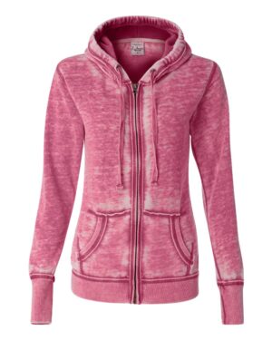 J. America Women's Zen Fleece Full-Zip Hooded Sweatshirt - Image 25