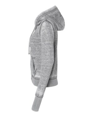 J. America Women's Zen Fleece Full-Zip Hooded Sweatshirt - Image 3