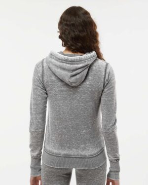 J. America Women's Zen Fleece Full-Zip Hooded Sweatshirt - Image 6