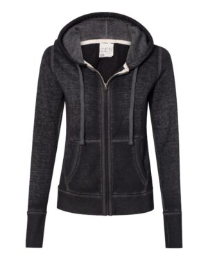 J. America Women's Zen Fleece Full-Zip Hooded Sweatshirt - Image 16