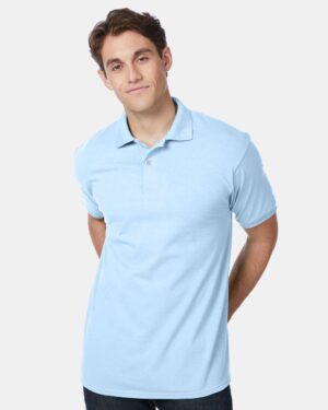 Hanes Men's EcoSmart® Jersey Polo - Image 49