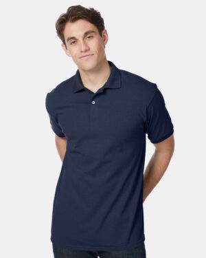 Hanes Men's EcoSmart® Jersey Polo - Image 64