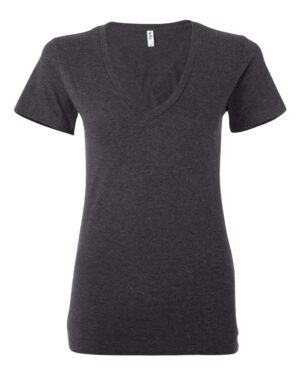 BELLA + CANVAS Women’s Jersey Deep V-Neck Tee - Image 10