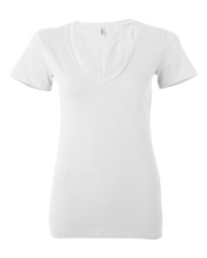 BELLA + CANVAS Women’s Jersey Deep V-Neck Tee - Image 34