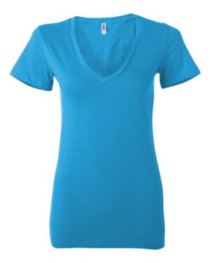 BELLA + CANVAS Women’s Jersey Deep V-Neck Tee - Image 19