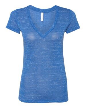 BELLA + CANVAS Women’s Jersey Deep V-Neck Tee - Image 31