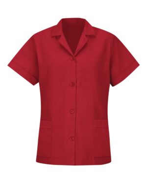 Red Kap Women's Loose Fit Short Sleeve Button Smock - Image 5