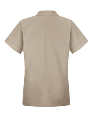 Red Kap Women's Loose Fit Short Sleeve Button Smock - Image 8