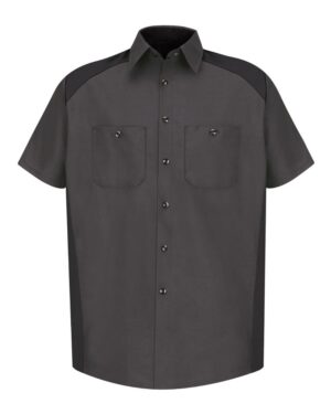 Red Kap Men's Short Sleeve Motorsports Shirt - Image 3