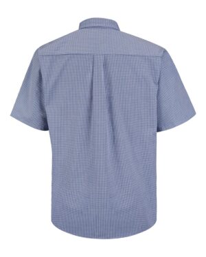 Red Kap Men's Mini-Plaid Uniform Short Sleeve Shirt - Image 4